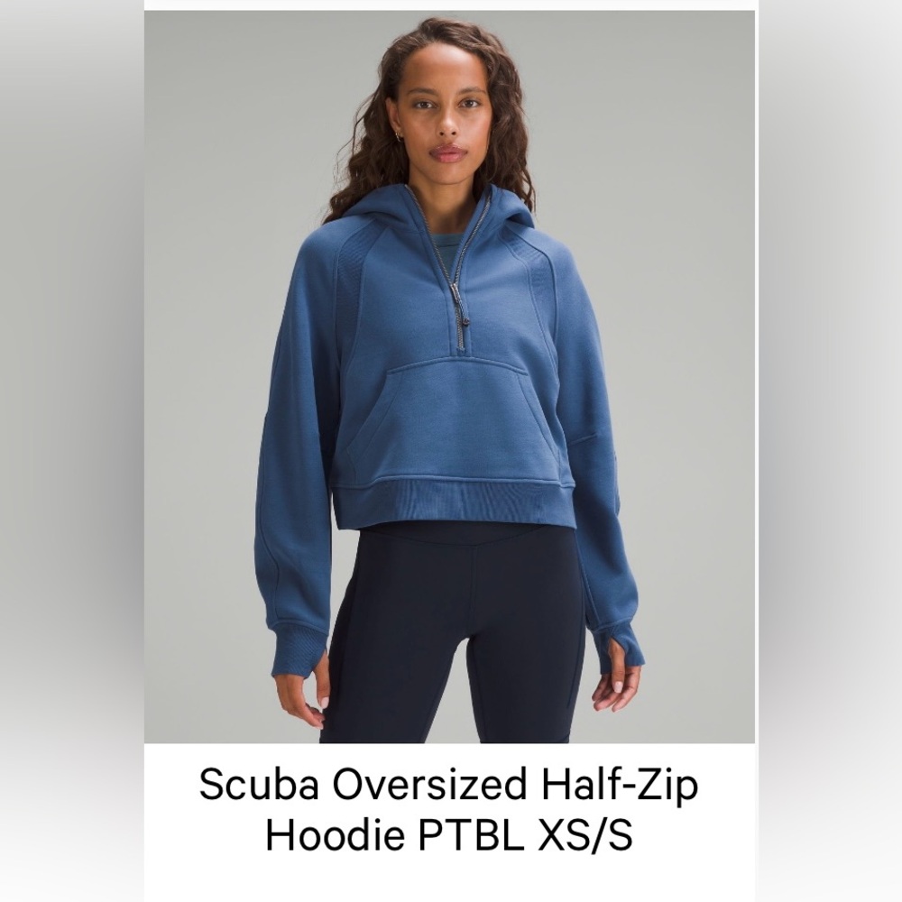 LULULEMON scuba oversized half zip sweater